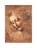 La Scapigliata (Female Head) by Da Vinci Mini Poster Image