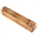 Octagon Incense Box - Plain Teak Image