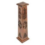 Tower Incense Box - Carved Wood Design Image