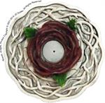 Rose Round Polyresin Incense Burner image