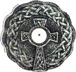 Celtic Round Polyresin Incense Burner Image