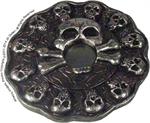 Skulls Round Polyresin Incense Burner image