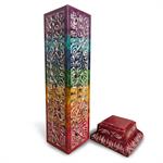Soapstone Incense Tower Rainbow Design image