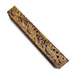 Soapstone Incense Box - Natural Brown Carved image