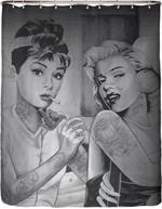 Shower Swag Audrey & Marilyn JDH Shower Curtain Image