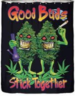 Shower Swag Good Buds Shower Curtain Image