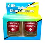 Hangover Medicine - Shot Glass - 2 Piece Set Image