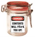 Contents will F You Up Storage Jar - 3 pack