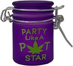Frosted Purple - Party Like a Pot Star Stash Jar - 1.5oz Image