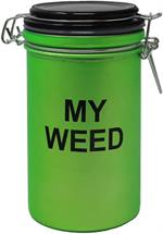 My Weed Frosted Neon Green XL Stash Jar Image