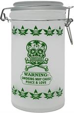 Sugar Skull Frosted White XL Stash Jar Image