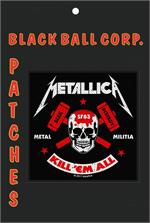 Metallica - Metal Militia Printed Woven Patch Image