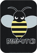 Bee-Otch - Large Sticker Image