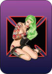 IRON CROSS PINUP LARGE STICKER - 2 1/2