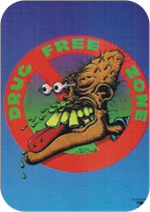 Drug Free Zone - Large Sticker Image