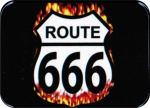 ROUTE 666 LARGE STICKER - 2 1/2