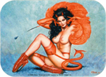 Devil Girl - Mini Sticker Image