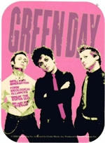 Green Day - Pink - Mini Sticker Image