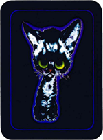 Big Eyed Kitty - Mini Sticker Image
