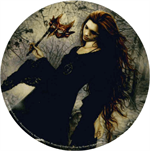 Victoria Frances - Diabulus Round Sticker Image