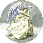 Snow Fairy - Round Sticker Image