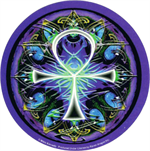 Mikio Kennedy - Ankh Round Sticker Image