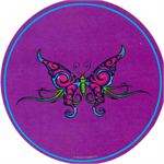 Butterfly - Round Sticker Image