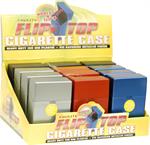 Plastic Flip Top Metallic Cigarette Case Display - Nulite Brand - 12 ct.