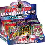 Nulite Pop-Up Cig Case Peace & Love Design #1 - 100'S Size - 12ct/20cs