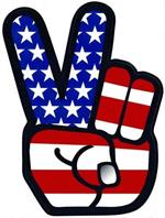 Peace Fingers - Large - 4.5