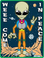 Weee Come In Peace - Large - 4.5