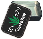 It's 420 Somewhere Large Stash Tin Opened Image