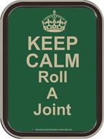 KEEP CALM AND ROLL A JOINT  LARGE STASH TIN
