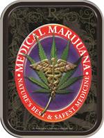 MEDICAL MARIJUANA  LARGE STASH TIN