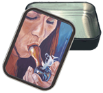 Glass Beauty Large Stash Tin Opened Image