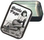 Bettie Page Sexy Large Stash Tin Opened Image