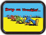 R. Crumb - Keep On Trucking Large Stash Tin Image
