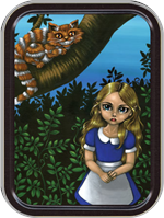 Strangeling - Alice & Cat Large Stash Tin Image