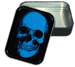 Blue Skull Large Stash Tin Opened Image