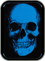 Blue Skull Large Stash Tin Image