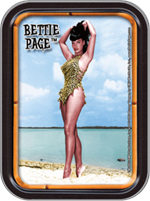 Bettie Page Beach Large Stash Tin Image