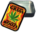 God Made Grass Large Stash Tin Opened Image