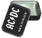 AC/DC Back in Black Large Stash Tin Opened Image