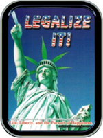 Legalize It - Statue of Liberty Large Stash Tin Image