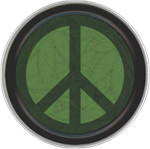 Peace Weed Round Stash Tin Image