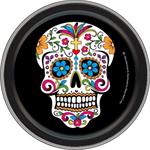 SUGAR SKULL ROUND STASH TIN