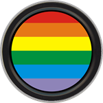 Rainbow Round Stash Tin Image