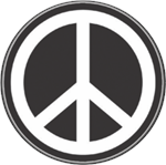 Peace Sign Round Stash Tin Image