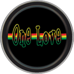 One Love Round Stash Tin Image
