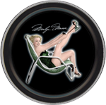 Marilyn Monroe Chair Round Stash Tin Image
